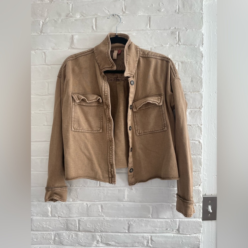 Anthropologie cropped shacket